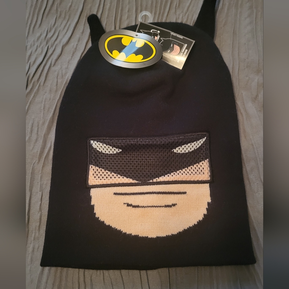 NWT Batman Black Knit Beanie